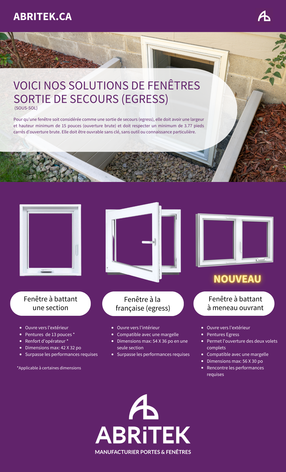 Sortie de Secours: Qu'est-ce que la norme Egress au Québec?